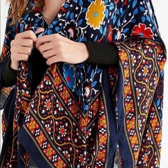 New Free People Magic Dance Border Print Kimono - Picture 4 of 8